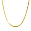 Gold Herringbone Chain Necklace 24