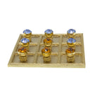 Parlor Tic-Tac-Toe Board Set With neatly arranged Light Sapphire Blue & Topaz Crystal Pieces