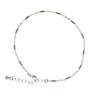 1928 Jewelry Cable Chain And Tubes Anklet 9" + 1.5" Extension