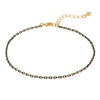 1928 Jewelry Eclipse Black And Gold Chain Anklet 9
