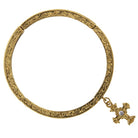 1928 Jewelry Gold Cross With Crystal Stretch Bracelet