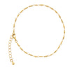 1928 Jewelry Gold Ball And Link Chain Anklet 9