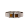 1928 Jewelry Gemstone Square Spring Bracelet