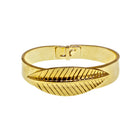 Gold Feather T.R.U. Bangle Bracelet