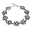 1928 Jewelry Crystal Flower Link Bracelet