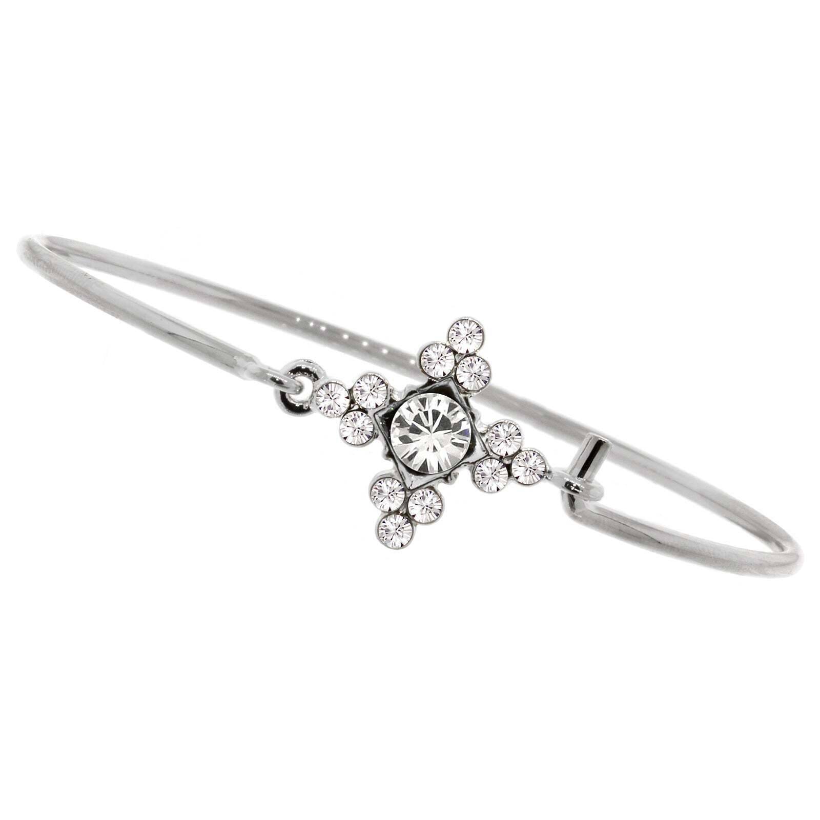 2028 Jewelry Chic Minimalist Multi Crystal Wire Bracelet