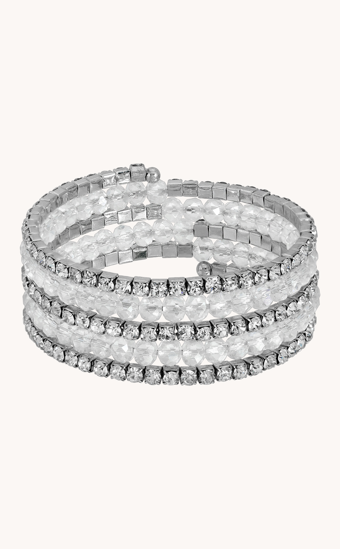 Crystal Cut & Rhinestone Bracelet