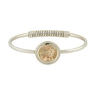 1928 Jewelry Gemstone Spring Hinge Bracelet