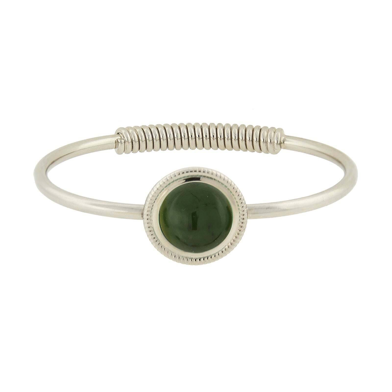 1928 Jewelry Gemstone Spring Hinge Bracelet