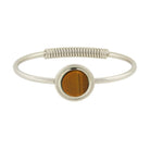 1928 Jewelry Gemstone Spring Hinge Bracelet