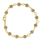 1928 Jewelry Pave Crystal Fireball Link Bracelet