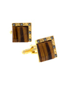 1928 Jewelry Art Deco Style Square Cufflinks