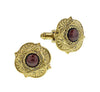 1928 Jewelry Art Deco Style Gemstone Cufflinks