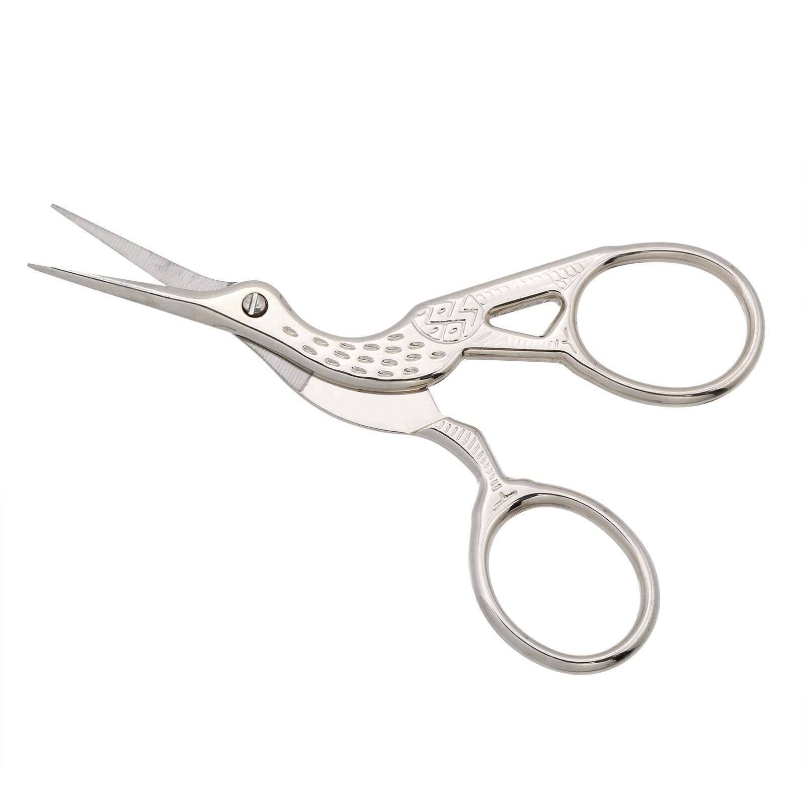 1928 Jewelry Embroidery Crane Bird Scissors
