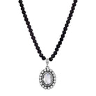 1928 Jewelry Regal Austrian Crystal Pendant Strand Necklace 15" + 3" Extender