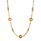 1928 Jewelry Austrian Channel Crystal Fancy Necklace, 16" + 3" Extender