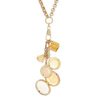 1928 Jewelry Victorian Art Locket Plus Book & Heart Lockets Necklace 28"