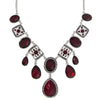 1928 Jewelry Regal Ruby Crystal Statement Necklace 16