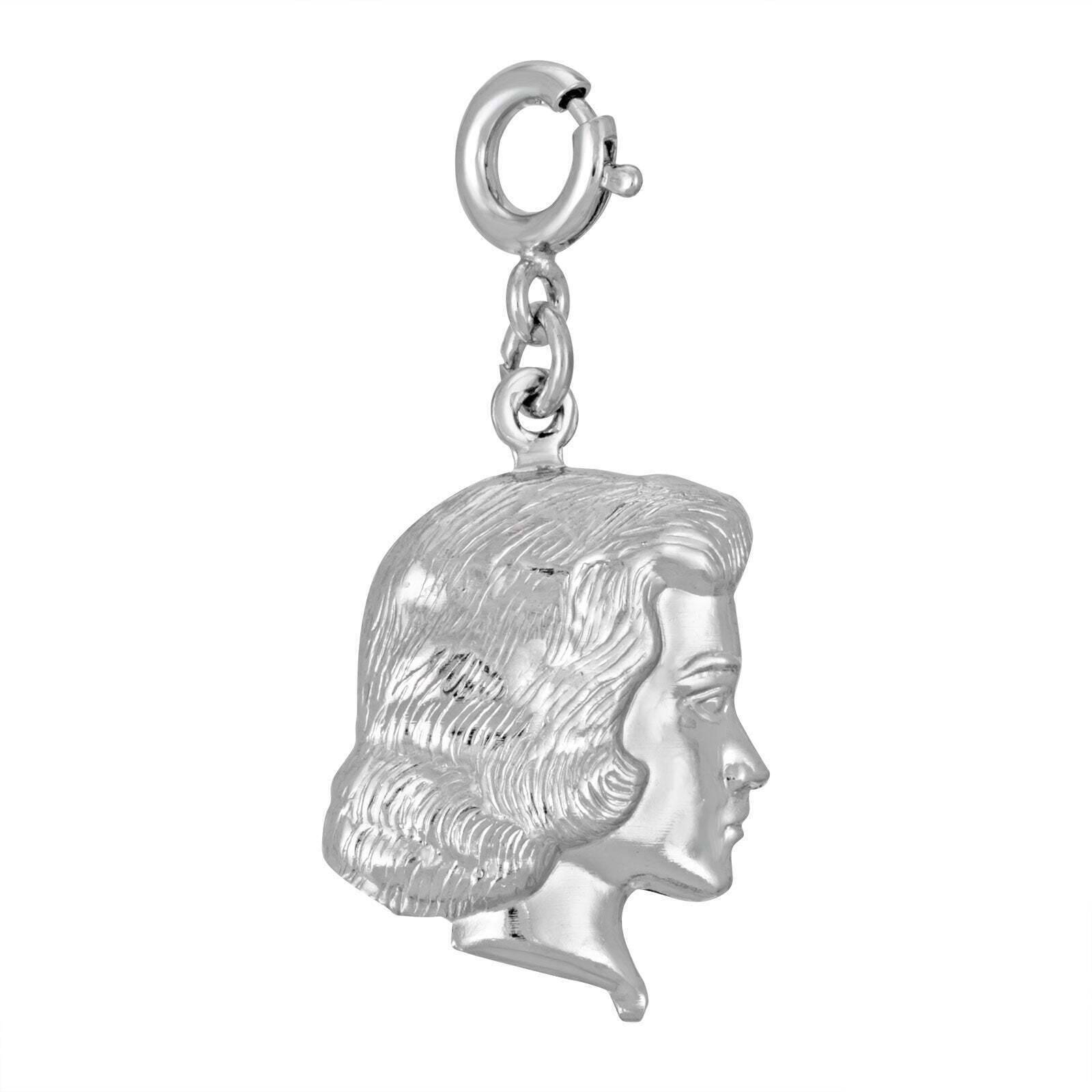 1928 Jewelry Girl Silhouette Charm