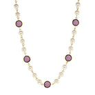 1928 Jewelry Channel Austrian Crystal & 8mm Faux Pearl Necklace 16" + 3" Extender