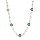 1928 Jewelry Channel Austrian Crystal & 8mm Faux Pearl Necklace 16" + 3" Extender