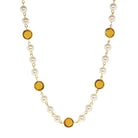 1928 Jewelry Channel Austrian Crystal & 8mm Faux Pearl Necklace 16" + 3" Extender