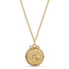 1928 Jewelry Flower of The Month Crystal Pendant Necklace 20"