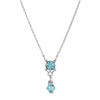 1928 Jewelry Deco Flare Crystal Drop Pendant Necklace 18