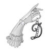 1928 Jewelry Belle Epoch Victorian Hand Model Crystal Initial Pin