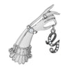 1928 Jewelry Belle Epoch Victorian Hand Model Crystal Initial Pin