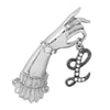 1928 Jewelry Belle Epoch Victorian Hand Model Crystal Initial Pin
