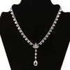 1928 Jewelry Brilliant Austrian Crystal Teardrop Necklace 15