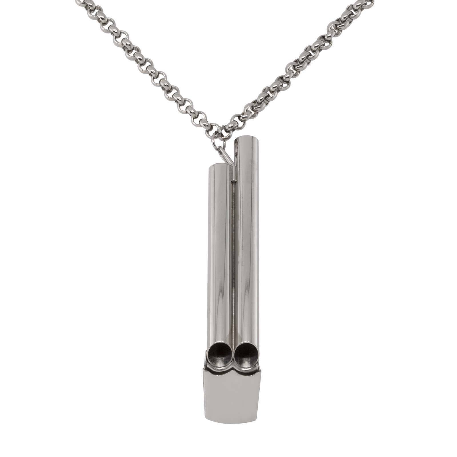 1928 Jewelry Original German Double Whistle Necklace 30"