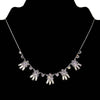 1928 Jewelry Austrian Crystal Flowers & Baguette Drops Necklace 15