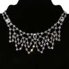 1928 Jewelry Deco Gala Austrian Crystal Bib Necklace 13