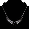 1928 Jewelry Brilliant Round & Baguette Austrian Crystal Drop Necklace 15