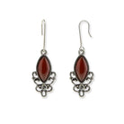 1928 Jewelry Classic Filigree Navette Gemstone Earrings