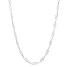 1928 Jewelry Diamond Shaped Pierced Chain Necklace 16"