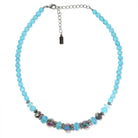 1928 Jewelry Pink Floral Beaded Necklace 15" + 3" Extender