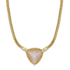 1928 Jewelry Trillion Gemstone Pendant Crystal Accent Necklace 16