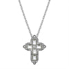 Symbols Of Faith Regal Filigree Crystal Cross Pendant Necklace 20