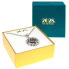 2028 Jewelry Crystal Flower Pendant Necklace 16" + 3" Extender