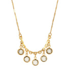 1928 Jewelry Austrian Channel Crystal Fancy Necklace 16"