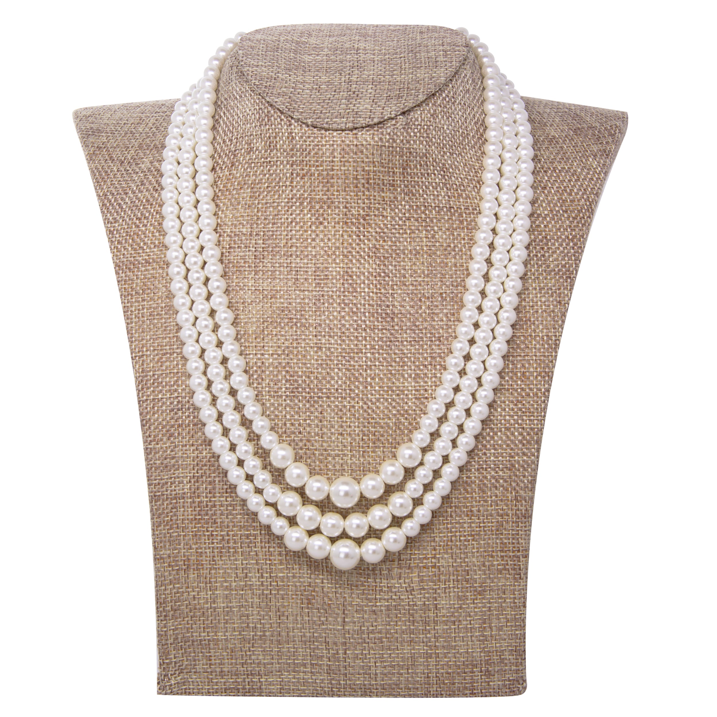 3-Strand Pearl Necklace | Adler's of New Orleans