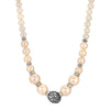 1928 Jewelry Rosabella Graduated Faux Pearl Crystal & Filigree Bead Necklace