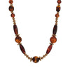 1928 Jewelry Tortoise Brown Multi Beaded Necklace 30