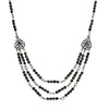 1928 Jewelry Multi Beaded Crystal Teardrop Filigree Bib Necklace 15
