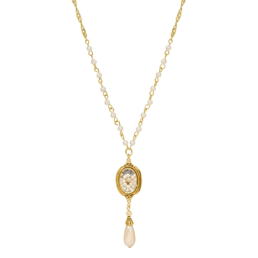 1928 Jewelry - 1928 Jewelry Deco Lux Faux Pearl Crystal Drop Earrings
