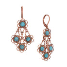 Desert Turquoise Stone Drop Earrings