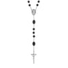Symbols Of Faith Black Bead Papal Rosary